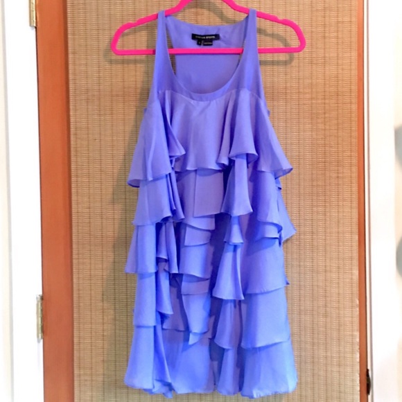 Cynthia Steffe Silk Ruffle/Tiered Dress - Picture 1 of 6